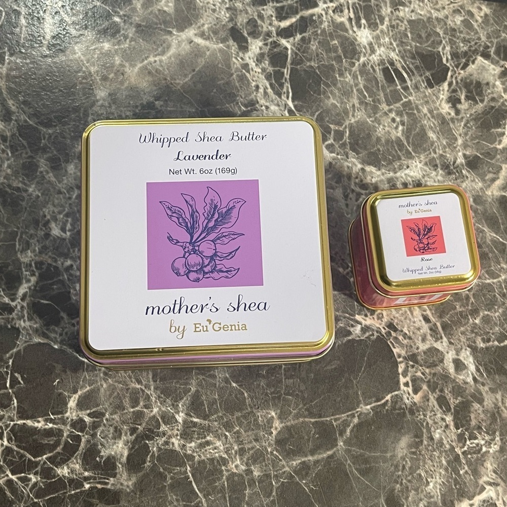 Eu’Genia Mother’s Shea Butter Holiday Duo Gift Set – 6oz lavender & 2oz Rose - Picture 2 of 16